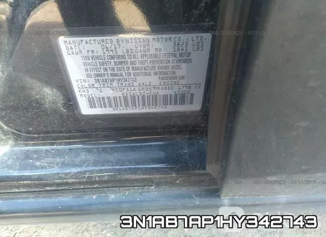 3N1AB7AP1HY342743 фото 5