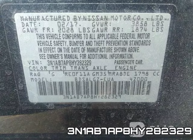 3N1AB7AP8HY282329 фото 7