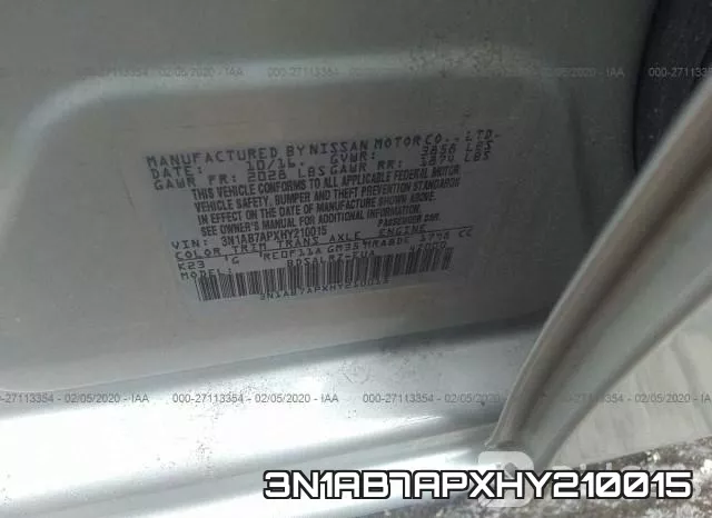 3N1AB7APXHY210015 фото 8