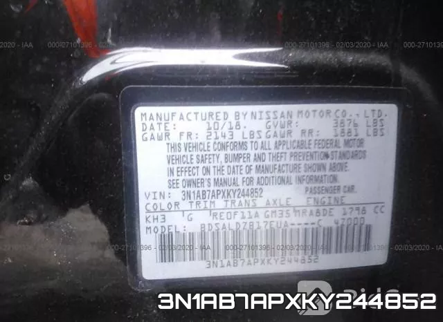 3N1AB7APXKY244852 фото 8
