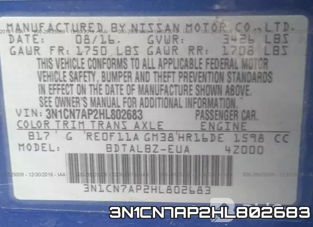3N1CN7AP2HL802683 фото 5