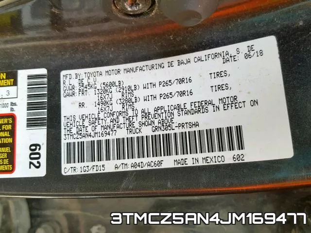 3TMCZ5AN4JM169477 фото 2