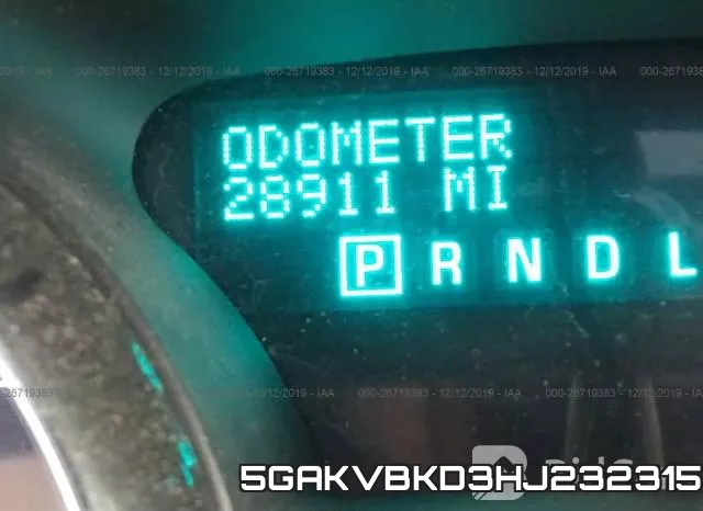 5GAKVBKD3HJ232315 фото 4