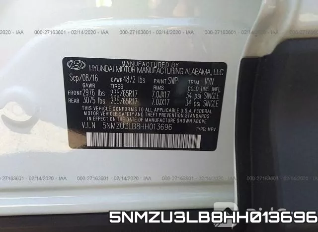 5NMZU3LB8HH013696 фото 6