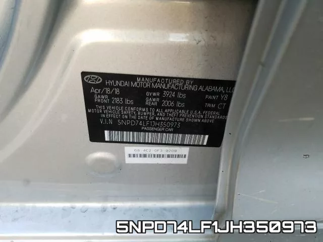 5NPD74LF1JH350973 фото 2