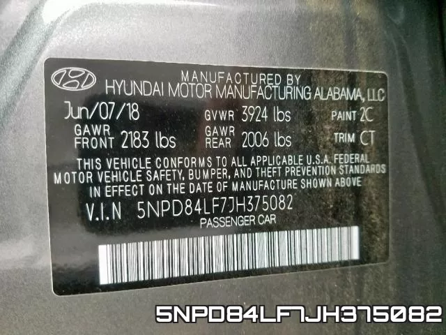 5NPD84LF7JH375082 фото 2