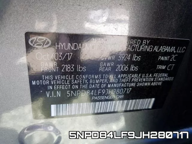 5NPD84LF9JH280717 фото 2