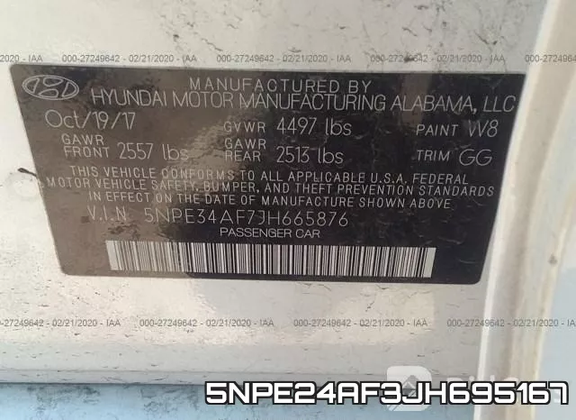 5NPE24AF3JH695167 фото 8