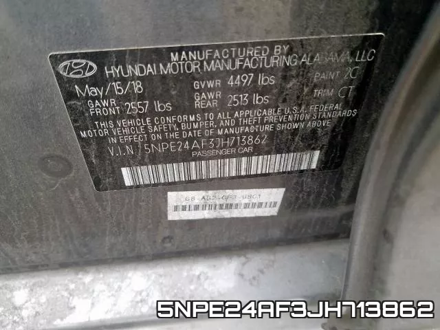 5NPE24AF3JH713862 фото 2