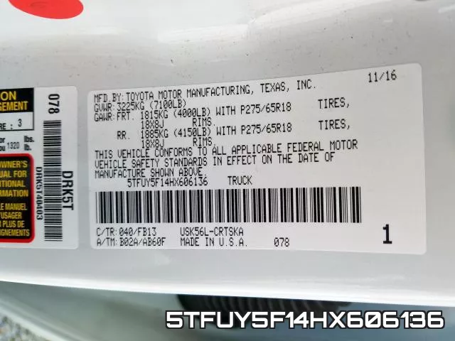 5TFUY5F14HX606136 фото 2