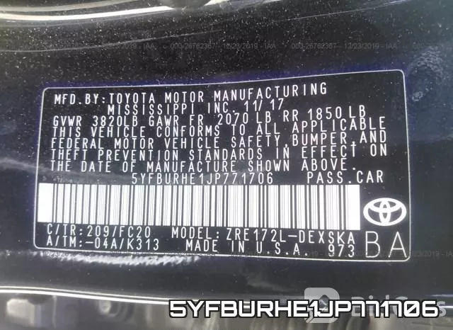 5YFBURHE1JP771706 фото 10