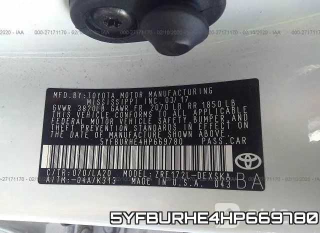 5YFBURHE4HP669780 фото 9