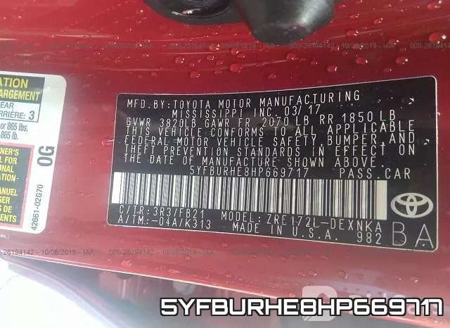 5YFBURHE8HP669717 фото 6