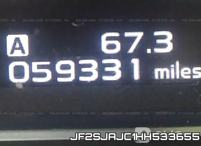 JF2SJAJC1HH533655 фото 7