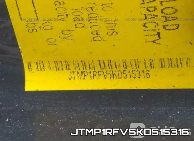 JTMP1RFV5KD515316 фото 8