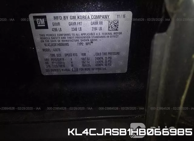 KL4CJASB1HB066985 фото 8