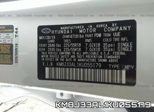 KM8J33AL1KU055179 фото 7