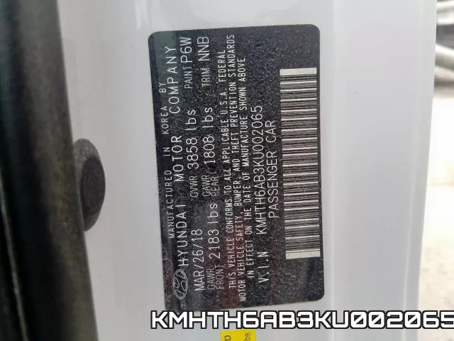 KMHTH6AB3KU002065 фото 2