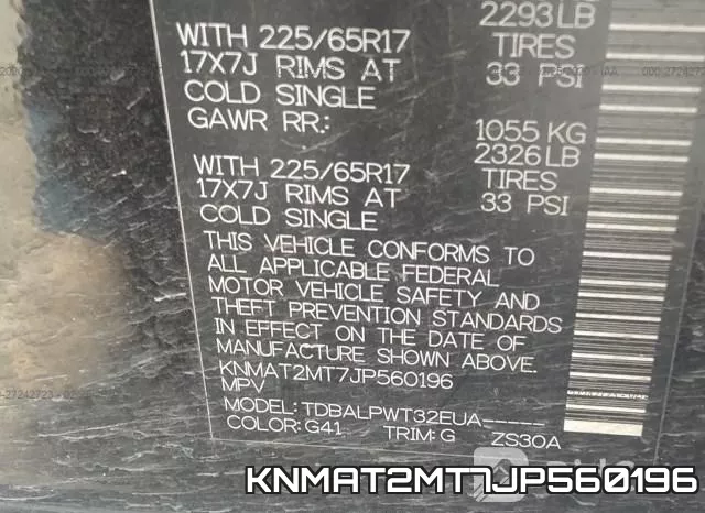 KNMAT2MT7JP560196 фото 8