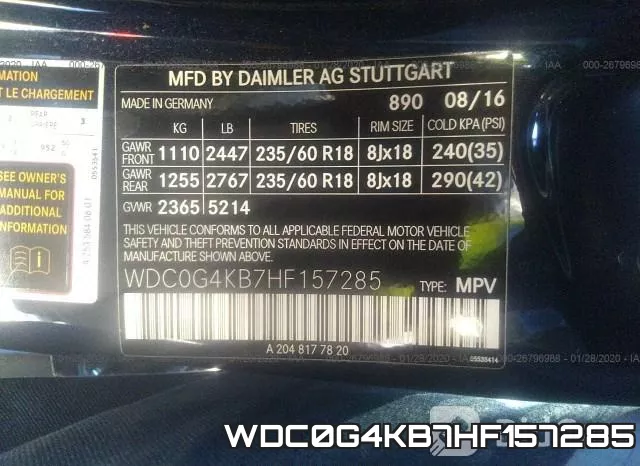 WDC0G4KB7HF157285 фото 6