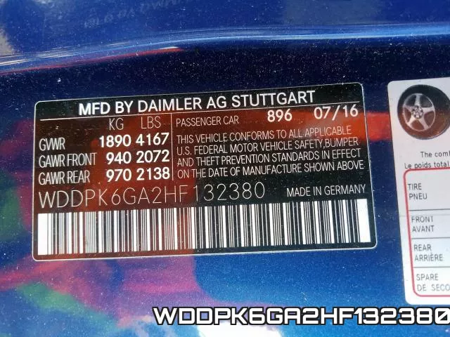 WDDPK6GA2HF132380 фото 2
