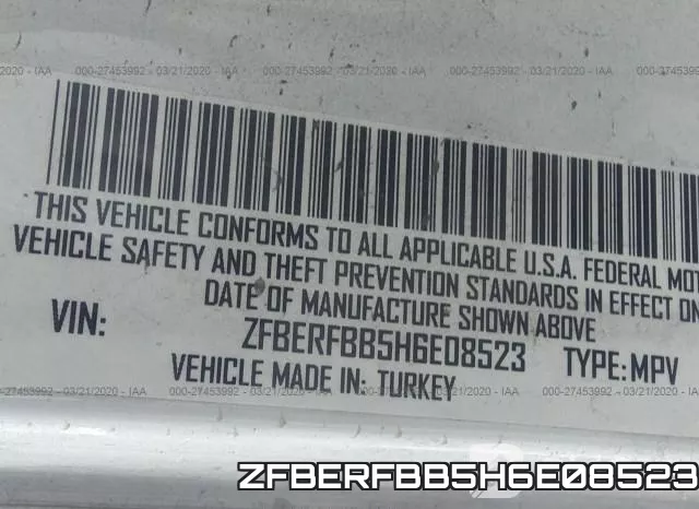 ZFBERFBB5H6E08523 фото 8