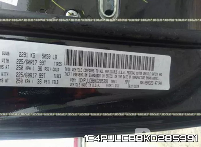1C4PJLCB8KD285391 фото 10