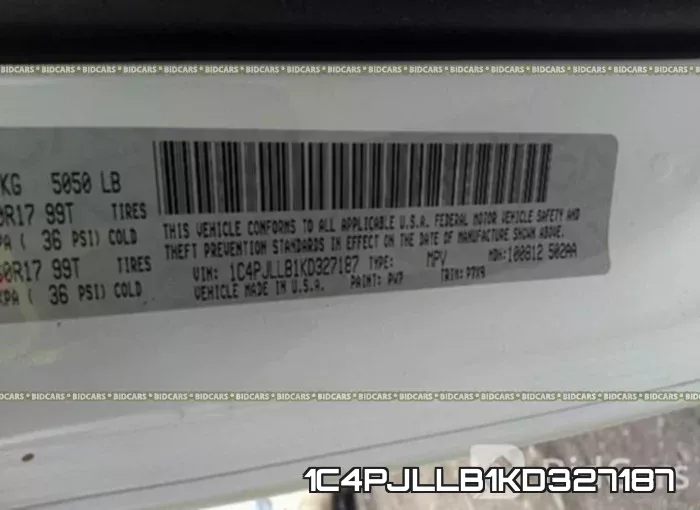 1C4PJLLB1KD327187 фото 10
