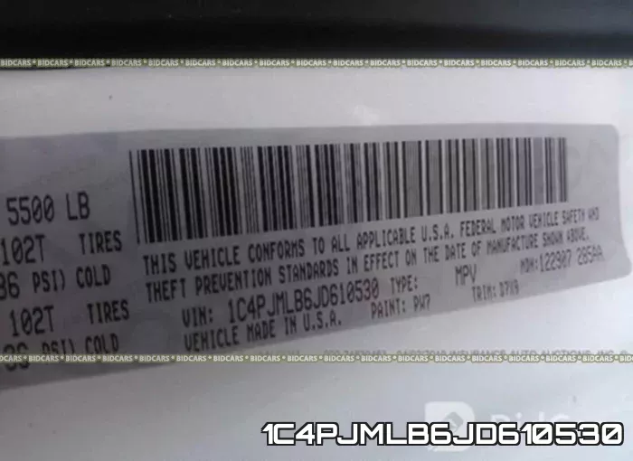1C4PJMLB6JD610530 фото 10