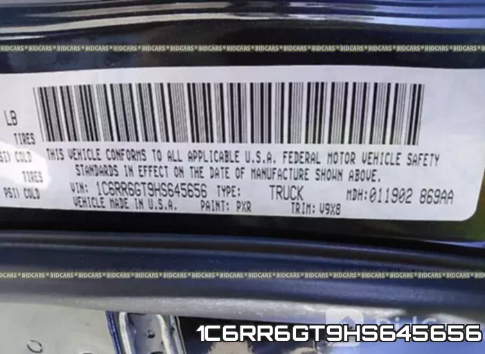 1C6RR6GT9HS645656 фото 10