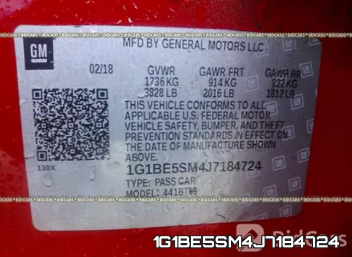 1G1BE5SM4J7184724 фото 10