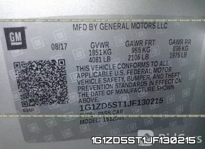 1G1ZD5ST1JF130215 фото 10
