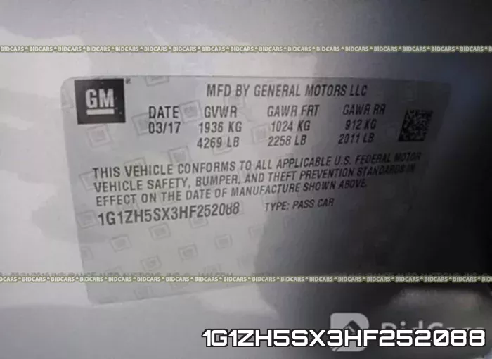 1G1ZH5SX3HF252088 фото 10