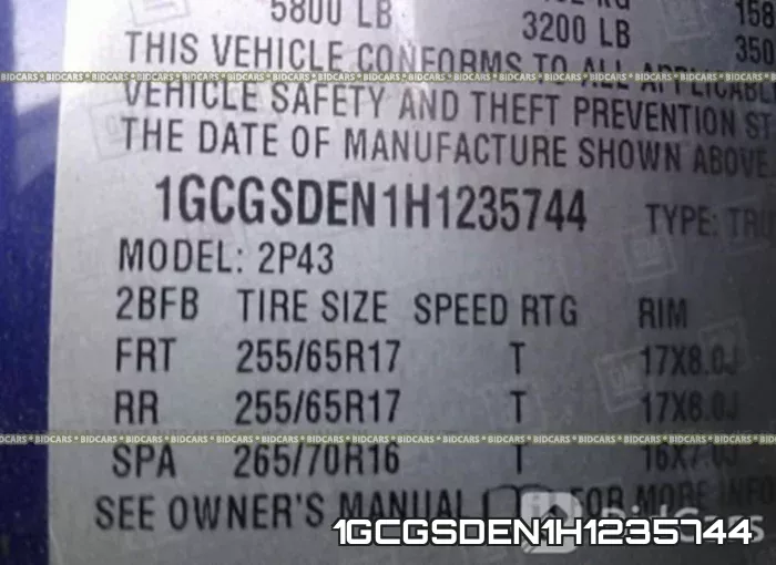 1GCGSDEN1H1235744 фото 10