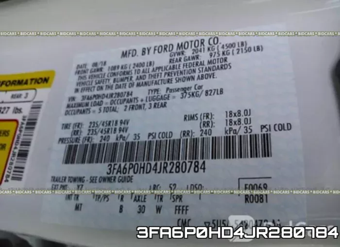 3FA6P0HD4JR280784 фото 10