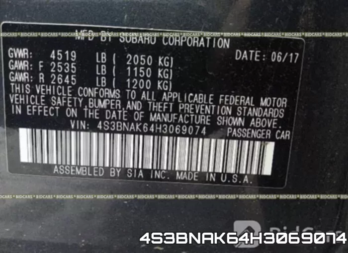 4S3BNAK64H3069074 фото 9
