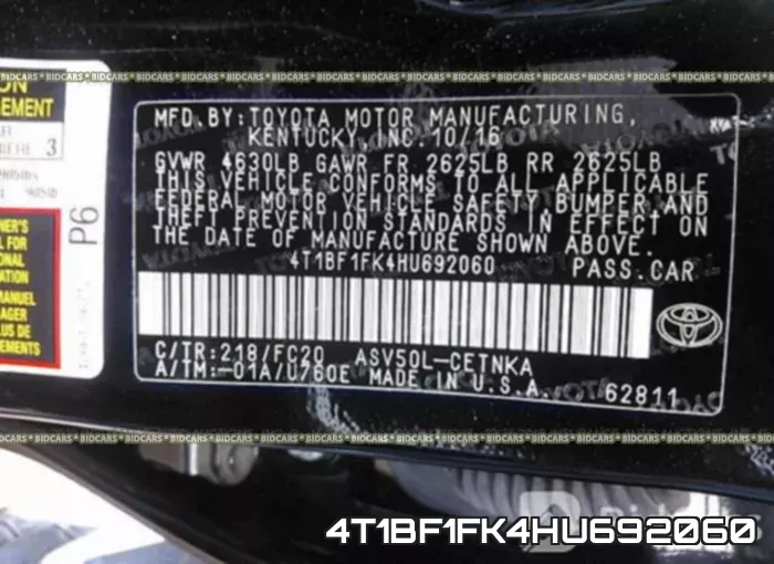 4T1BF1FK4HU692060 фото 10