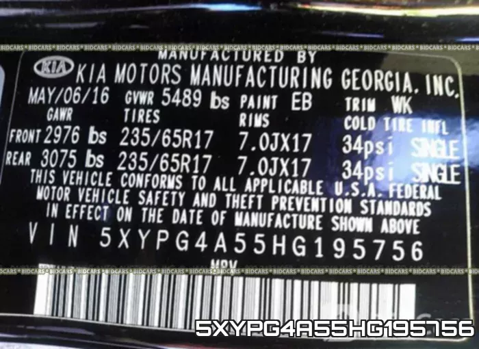 5XYPG4A55HG195756 фото 10