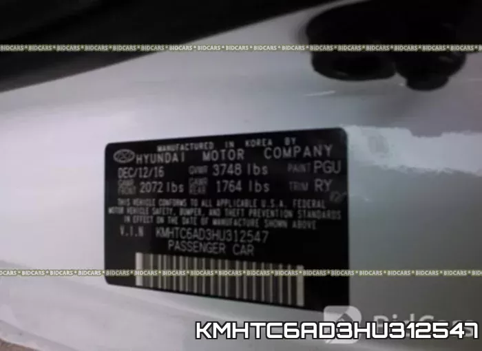 KMHTC6AD3HU312547 фото 10
