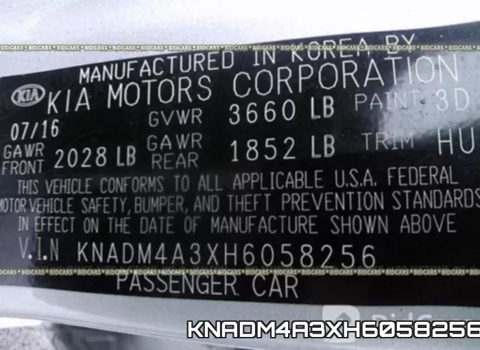 KNADM4A3XH6058256 фото 10