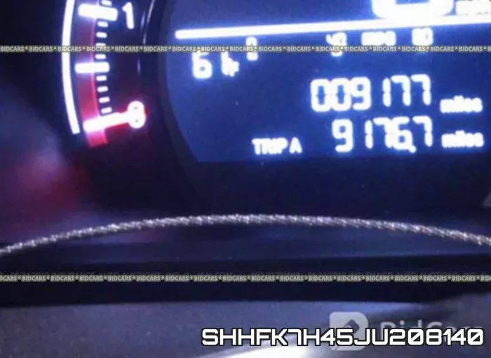 SHHFK7H45JU208140 фото 8
