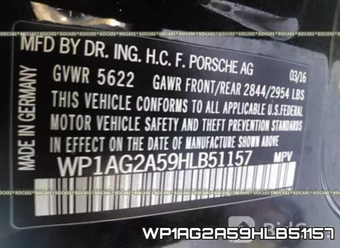 WP1AG2A59HLB51157 фото 10
