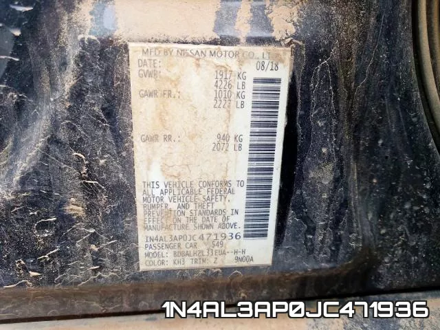 1N4AL3AP0JC471936 фото 2