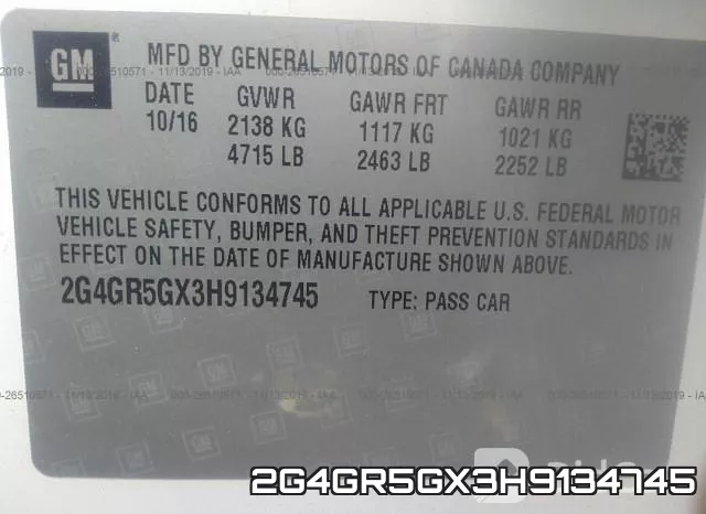2G4GR5GX3H9134745 фото 9
