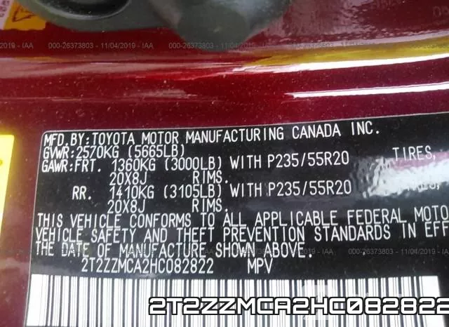 2T2ZZMCA2HC082822 фото 9