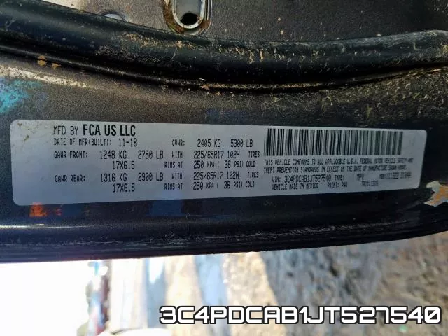 3C4PDCAB1JT527540 фото 2