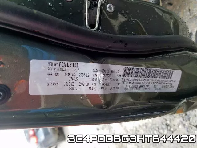 3C4PDDBG3HT644420 фото 2