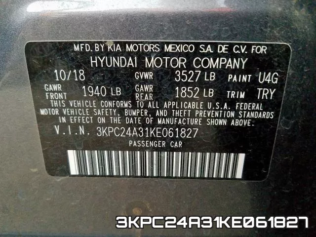 3KPC24A31KE061827 фото 2