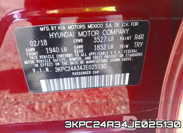 3KPC24A34JE025130 фото 8
