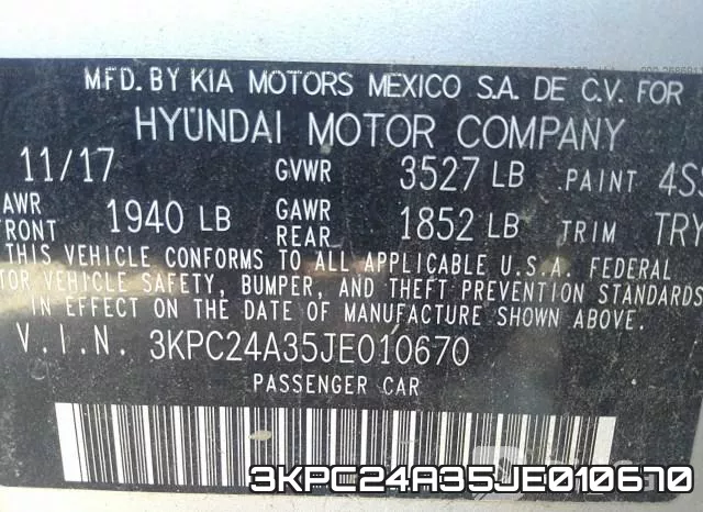 3KPC24A35JE010670 фото 10
